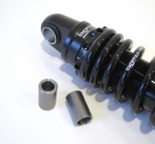 Pair of reduction bushes to convert S3 BGM rear shock absorber for Lambretta Lui Vega Cometa