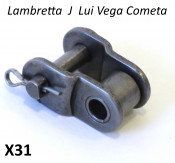 Half-link for extending drive chain for Lambretta J / Lui