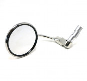 Round multi-angle handlebar mounted mirror for New Lambretta V-Special