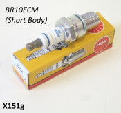 NGK BR10ECM long reach RACING spark plug WITH SHORT CERAMIC BODY (RESISTANCE type)
