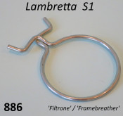 Hose small clip Lambretta S1 Framebreather
