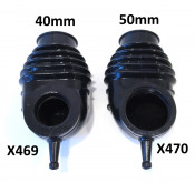 BGM rubber manifold "Armadillo". Diam. 50mm for Lambretta S1 + S2 + TV2 + S3 + TV3 + Special + SX + DL + Serveta
