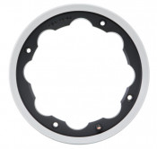 SIP Matt Black with polished edge tubeless wheel rim Lambretta LI + TV + SX + Special + DL + Serveta