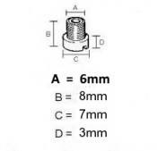 6mm main jet Dell'Orto PHBL + PHBH + VHSB + VHSH + VHST carburettors