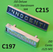 Innocenti front legshield badge for Lambretta J50 + Cento + J125 3 speed models