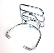 Chrome upright rear carrier accessory for Lambretta V-Special