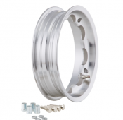 TUBELESS RIM WIDE TYPE 2.5 SIP ALUMINIUM POLISHED FOR Lambretta LI + TV + SX + Special + DL + Serveta