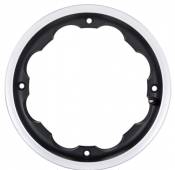 TUBELESS RIM WIDE TYPE 2.5 SIP BLACK POLISHED EDGE FOR LAMBRETTA  