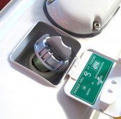 Petrol cap for New Lambretta V Special + (adaptable to classic models LI/TV/SX/Special/DL)