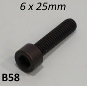 6 x 25mm allen screw (burnished / blackened finish) for engine
