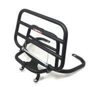 Black upright rear carrier accessory for Lambretta V-Special