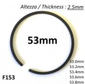 53mm (2.5mm thick) high quality original type piston ring + all oversizes