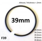 39.0mm (2.0mm thick) high quality original type piston ring + all oversizes
