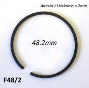 48.2mm (2.0mm thick) high quality original type piston ring