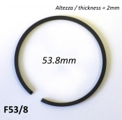 53.8mm (2.0mm thick) high quality original type piston ring