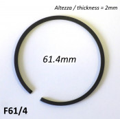 61.4mm (2.5mm thick) high quality original type piston ring