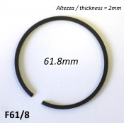 61.8mm (2.5mm thick) high quality original type piston ring