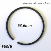 63.6mm (2.0mm thick) high quality original type piston ring