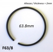 63.8mm (2.0mm thick) high quality original type piston ring