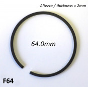 64.0mm (2.0mm thick) high quality original type piston ring