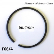 66.4mm (2.0mm thick) high quality original type piston ring