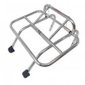 Chrome front carrier accessory for most Lambretta + Vespa models (ONLY CLASSIC SCOOTER, NO NEW LAMBRETTA)