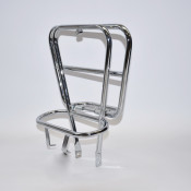 Rear rack and spare wheel holder chrome version for Lambretta Lui/Vega/Cometa