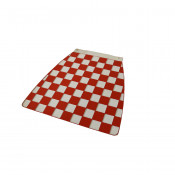 Original red and white checkered Metalplast mudflap NOS