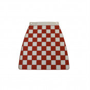 Original red and white checkered Metalplast mudflap NOS