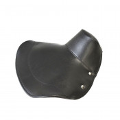 FRONT black seat cover with OPEN front (22cm dist. between springs) for Lambretta LD '57 
