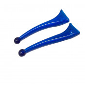 Original Biemme grips 22/22mm size and lever cover in traslucent red