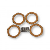 Surflex 4 clutch plates set + springs Lambretta LI + TV2/3 + SX + GP/DL125/150cc + Serveta