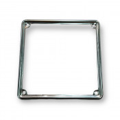 Chrome number plate surround
