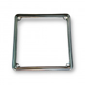 Chrome number plate surround