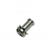 Lambretta Headset (handlebar) lever pivot bolt, 8mm oversize with star washer, special nut, stainless steel, MB