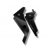 Passenger footboard extension CNC BLACK Lambretta V Special 50 +125 + 200