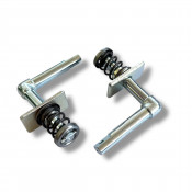Pair of internal sidepanel handle mechanisms Lambretta  LI S1 + S2 + TV1 + TV2