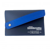 Black + Dark Blue Rimini Lambretta Centre' scooter documents holder