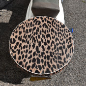RLC leopard with white piping 10" spare wheel cover 