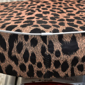 RLC leopard with white piping 10" spare wheel cover 