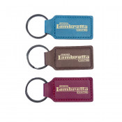 High quality dark red 'Rimini Lambretta Centre' leather key fob