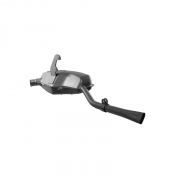 Complete 'Innocenti' exhaust silencer + U bend for Lambretta GP / DL 