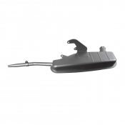 Complete 'Innocenti' exhaust silencer + U bend for Lambretta GP / DL 