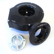 Complete CasaCooler black CNC mag flange kit for original Lambretta engines