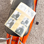 Newly-made “ Two - Four” 70’s type rear rack and spare wheel carrier suitable for any Innocenti Lambretta S3 model LI-TV-SX-GP-Serveta.