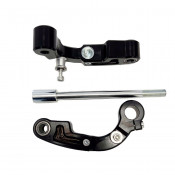Pair of adjustable CNC fork links by Casa Performance for Lambretta 
