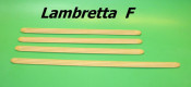 Set of 4 rubber footboard runners (with metallic inserts) Lambretta F