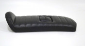 Special low profile seat for fibreglass rear bodywork section X107. Black with black stitching.