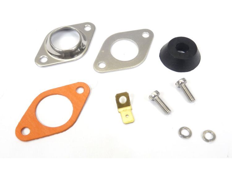 Kit di piastrine inox uscita cavi volano MB tipo Electronic