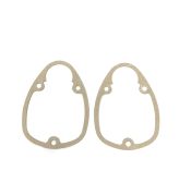Pair of fork cover gaskets for Lambretta D + LD + F (second version)